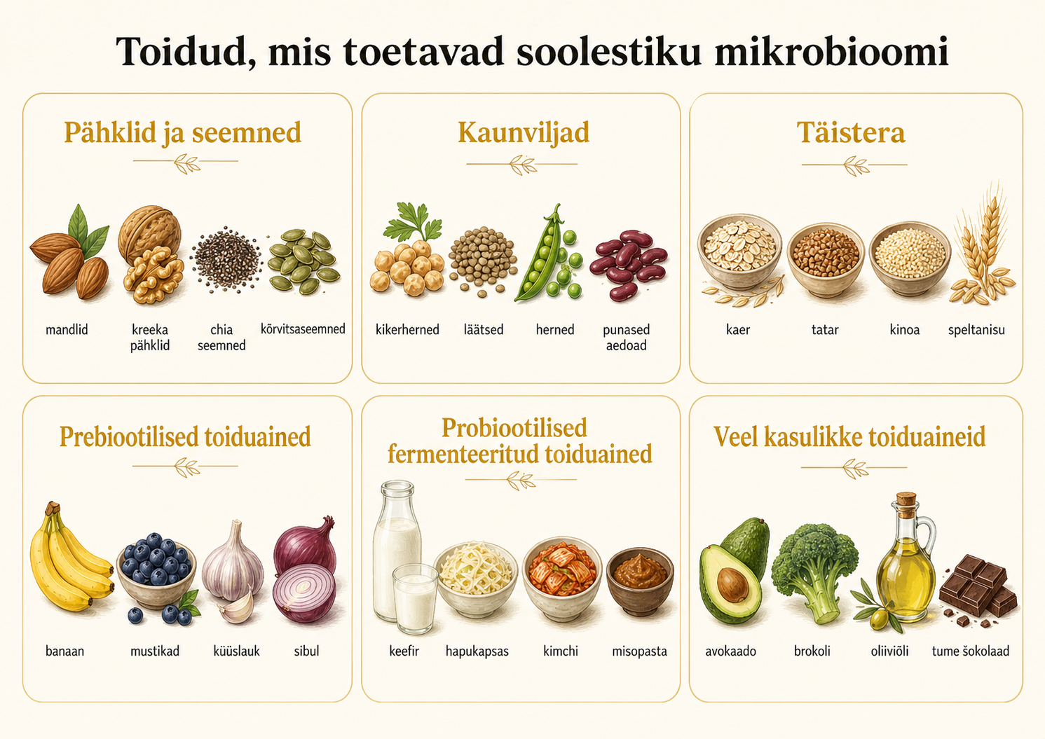 Insuliiniresistentsus tekib suhkru ületarbimisest. Need on puhtad toiduained, mis toetavad soolestiku mikrobioomi.